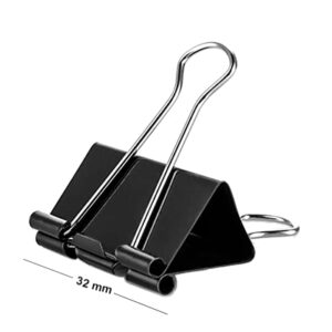 32MM Black Binder Clip